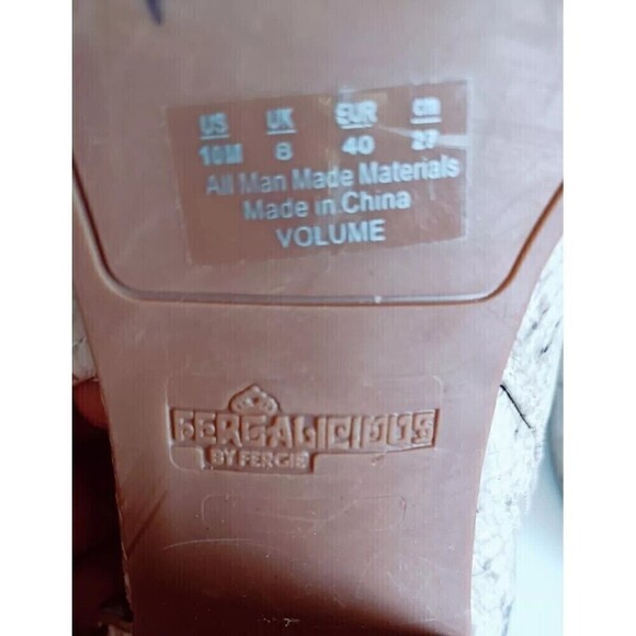 Fergalicious Volume Booties Size 10 Open Toe  Python Print Ankle Boots Open Side - Picture 5 of 11